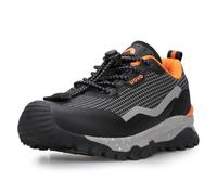 UOVO Boys Outdoor Trainers with Quick Toggle Laces, Breathable Water-Resistant Mesh Hiking Shoes for Active Kids Aged 6-14, Non-Slip Rubber Sole, UK Child Sizes 12.5-5.5
