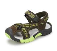 UOVO Boys Sandals Anti-Slip Summer Outdoor Shoes Toe Protection Breathable Leather Lining Khaki Size 12.5UK Little Kid 31EU