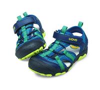 UOVO Boys Sandals Kids Trekking Hiking Sandals Closed Toe Athletic Summer Shoes for Beach, Blue, 11 UK Child