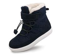 UOVO Boys Winter Boots Water Resistant Warm Boots Fleece Lining Trainers Walking Shoes Blue Size 1 UK Little Kids 33EU