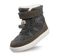 UOVO Boys Winter Boots Water Resistant Warm Boots Fleece Lining Trainers Walking Shoes Grey Size 4 UK Big Kids 37EU