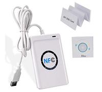 uoweky Access Control USB NFC RFID Contactless Smart IC Card Reader,13.56MHz USB NFC Reader Writer,NFC Rfid Desktop+ Disc+5pcs M1 S50 Card