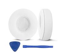 UOWGA Headphones Replacement Ear Pads for Beats Solo 2 & Solo 3 Wireless/Wired Headphone, Memory Foam Ear Cushion Pads，Noise Isolation Foam Durable Leather (White)