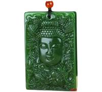 uoXHFdh Jasper Guanyin PendantAvalokitesvara KwanYin Buddha Goddess Pendant Necklace Amulet Lucky Blessing