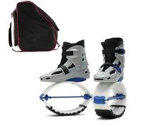 uoXHFdh Unisex Adults Jump Shoes with Storage Bag, Anti-Gravity Running(M Blue Silver)