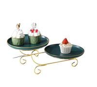 uoXHFdh Wedding Cake Display Stand Reusable Pastry Platter for Tea PartyWedding and Birthday Tray