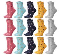 Uoxmiy 15 Pairs Women White Socks, White Ankle Socks, Soft & Breathable, Moisture-Wicking, Suitable for Daily Business Casual Sport Gym Wear, Uk Sizes 4-8