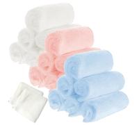 Uoxmiy 20 Pack Face Flannels, 20x20cm Flannel Face Cloth, Soft Cotton Face Cloth, Reusable Baby Washcloths Quick Dry Squares Facial Cleaning Cloths for Baby Kids Adults