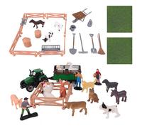 Uoxmiy 44Pcs Farm Animals Toys, Farm Animal Toys Sets for 2+ Year Olds, Large and Mini Size Animals Farmyard Educational Toy for Boys Girls