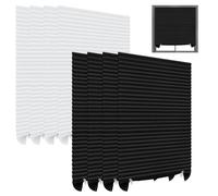 Uoxmiy 8PCS Temporary Blinds,60x150CM No Drill Blinds Stick on Curtains,Pleated Temporary Shades, Easy to Cut and Fit Self Adhesive for Windows Patio Doors Kitchen Bathroom Bedroom