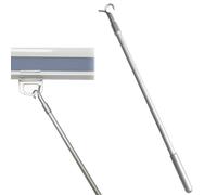 Uoxmiy Telescopic Window Rod Opener Hanging Rod Loft Ladder Pole with Hook Easy to Use for Replacement Home and Office Broken Pole Hook 13.2-24 Inch