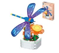 UOY Bouquet Building Block Set, Building Blocks Set, Artificial Flowers Kit, Botanical Collection, DIY Building Kit, Flower Bouquet Building Blocks for Girls Boys