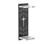 UoYeet Light Saber Vertical Wall Mount Holder, Acrylic Display Stand for Saber Sword Wangs and Collectibles, Wall-Mounted Light Saber Display Rack Compatible with Most Hilts, Black-1Pack