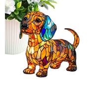 Uozonit Animal Lamp, Dog Shaped Resin Bedside Lamp, Everyday Whimsical Soft Lighting Decor for Nursery Bedroom Kids Teenager's Room Daycare Classroom School