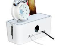 Uozonit Cable Storage Box | Power Outlet Organizer and Management Box - Large Capacity Plug Board Socket Storage Box for Kitchen, Meeting Room