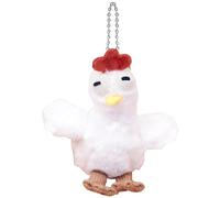 Uozonit Cartoon Ornament Stuffed | Cute Chicken Egg Laying Plush Keychain,Phone Case Charm Kids Cuddly Companion Collectible for Tote Bag, Bag