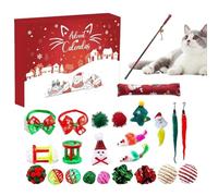 Uozonit Cat Toy Christmas Countdown Calendar - Funny Christmas-Themed 24 Days - Kitten Exercise Toys - for Men Women Boys Youth Teens Wife Husband Son Daughter Family Friends Pet Lovers
