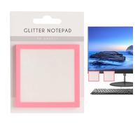 Uozonit Cute Sticky Notes - Clear Memo Pads,Self-Stick Writing Memo Notepad School Supplies for Student Office Desk Teacher Classroom Study Books Annotation Textbooks