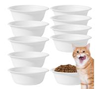 Uozonit Dog Travel Bowl | Pet Dishes Dog Food Bowls - 10 Pieces Paper Food Serving Tray, Safe Paper Bowls, Feeding Station