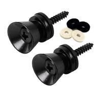 Uozonit Electric Guitar Strap Locks, Strong Metal Guitar End Pins with Screws, Metal Strap Buttons Secure Guitar Strap Locks Guitar End Pins For Acoustic, Ukulele