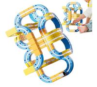 Uozonit Electric Train Set for Kids,Magnetic Flexible Tracks Railway Model - Educational Kids Train - for Boys Girls Children Friends Christmas Holiday