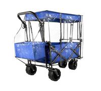 Uozonit Foldable Carts Rain Cover - Folding Cart Rain Cover - Folding Cart Stroller Trolley Cart Accessories, Cart Cover for Garden Camping Picnic