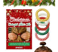 Uozonit Hair Scrunchies - Christmas Elastic Scrunchies | No Damage Thick Hair Bands | for Thin Long Thick Curly Party Daily Home Holiday Gym Dating Birthday Commuting Girls Brides