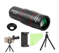 Uozonit Phone Lens Monocular Monocular Telescope for Smartphone - 18X25 Lightweight Monocular | Smartphone Adapter, Tripod, Lightweight Monocular for Concerts, Hunting, Travel