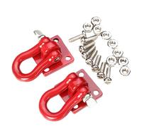 Uozonit RC Trailer Tow Hooks Remote Control Trailer Shackles Realistic Tow Hooks | RC Decoration Parts for Beach, Muddy Floor, Gravel Road, Snowy Ground
