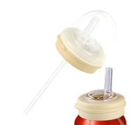 Uozonit Soda Can Cover with Straw, Beverage Can Toppers, Reusable Silicone Stopper Protector Lids with Straw for Soda Canned Drinks Energy Beverages Beer Outdoor Parties Trave