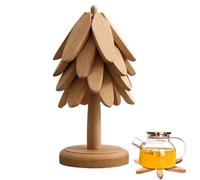 Uozonit Wooden Tree Trivet Set,Heat-Resistant Teapot Mat,Kitchen Bowl Mat | for Cups Bowls Plate Frying Pans Kitchens Living Rooms Hotel Restaurant Home Cooks