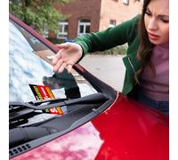 Uozonit You Parked Like an Idiot Cards - 2X3.5 Inch Fake Prank Warning Labels - Funny Labels Hilarious Parking Tickets for Adults Prank Business Garage Women Men