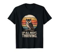 Up All Night Thriving Owl Delight T-Shirt