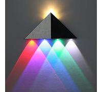 Up and Down Wall Lamp, EONYUANGUO 5W Indoor Modern Wall Wash Lights Modern Triangle Shape Neon LED Lamps for Bedroom Living Room Bar Hallway Porch (Multicolor)