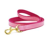 Up Country Pkg L/Pink Gingham Slim Dog Lead 5/8 inch