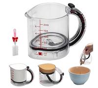 Up Cup 4 in 1 Measuring Cup, Multi-Functional Adjustable Measuring Cup, All in One Adjustable Measuring Cups with Handle & Scraper-Style Seal Base, pace-Saving Easy to Clean (1Pcs)