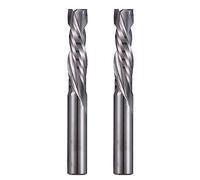 Up & Down Cut Bit 6mm (0.236") Shank with 6mm (0.236") Cutting Diameter,Compression Bit Spiral CNC Router Bits End Mill Tungsten Carbide Milling Cutter Set 2 Pack