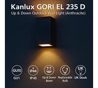 Kanlux IP44 Outdoor Wall Surface Ground Bollard Walkway Garden GU10 LED Light