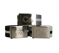 Up & Down Pack of 3 Mens Golf Belt, Flip Top With Canvas Web, Apparel