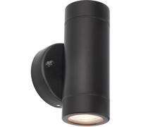 Up & Down Twin Outdoor IP44 Wall Light - 2 x 7W GU10 LED - Matt Black