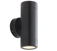 Up & Down Twin Outdoor Ip65 Wall Light - 2 X 7W Led Gu10 - Satin Black
