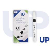 UP Drywipe Chisel Tip Marker Black (10)