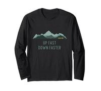 Up Fast Down Faster Hill Trail and Fell Running Long Sleeve T-Shirt
