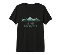 Up Fast Down Faster Hill Trail and Fell Running Premium T-Shirt