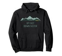 Up Fast Down Faster Hill Trail and Fell Running Pullover Hoodie