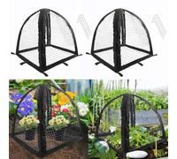 Up Fine Mesh Plant Tents, Portable Plant Netting Pest Guard Cover, Large Protective Cloche With Insect Mesh For Raised Beds & Allotments - Garden Netting Tunnel For Vegetable & Crop Protection(2)