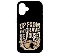 Up From the Grave He Arose Christian Resurrection Empty Tomb Case for iPhone 16