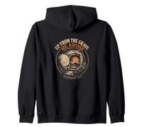 Up From The Grave He Arose Matthew 28:6 Easter Christian Zip Hoodie
