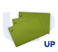 UP Full Flap Document Wallet Pack of 50 - Green