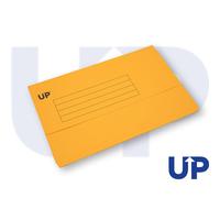 UP Half Flap Document Wallet Pack of 50 - Yellow